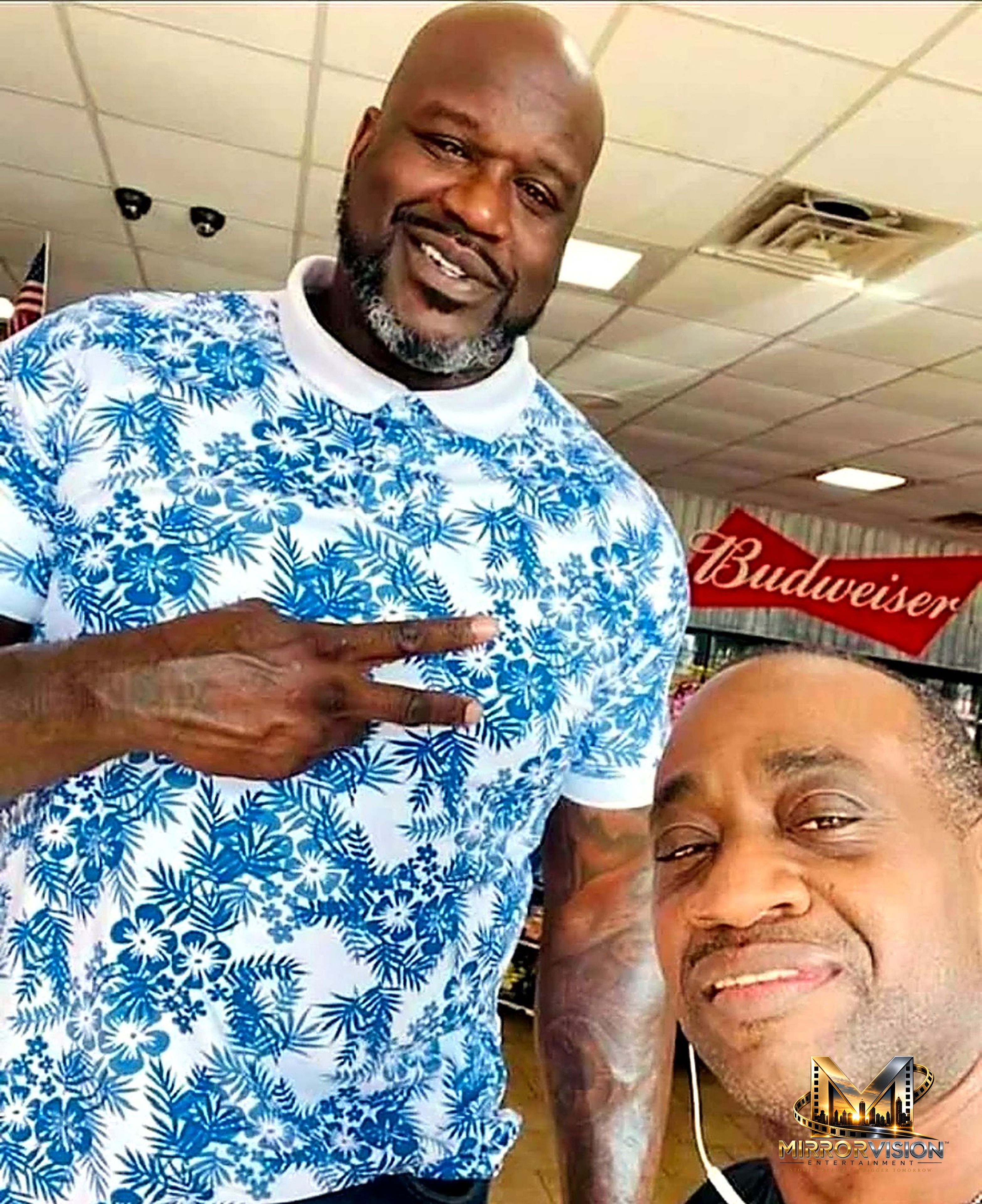 Ren Leo with Shaquille O'Neal