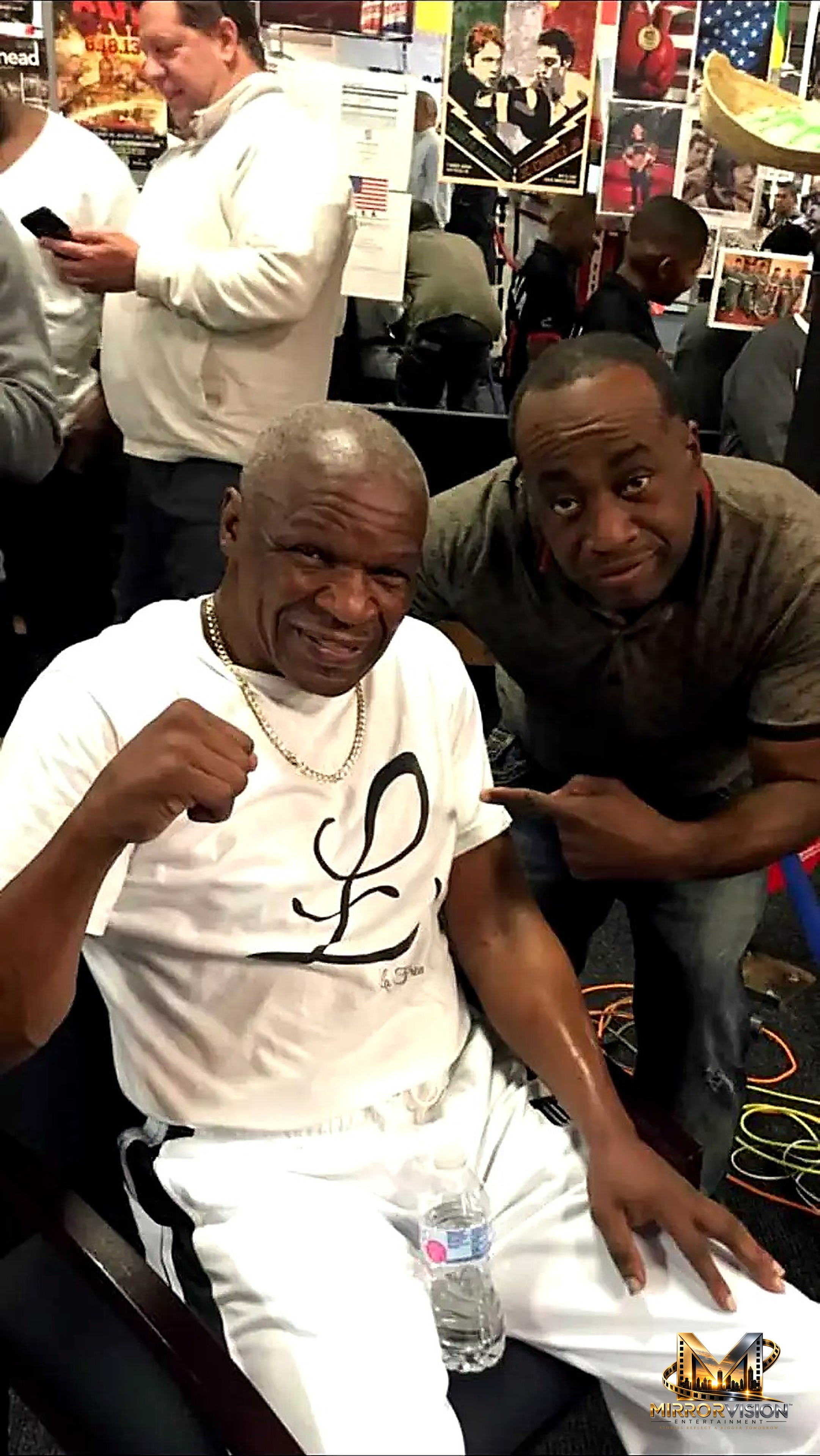 Ren Leo with Floyd Mayweather Sr.